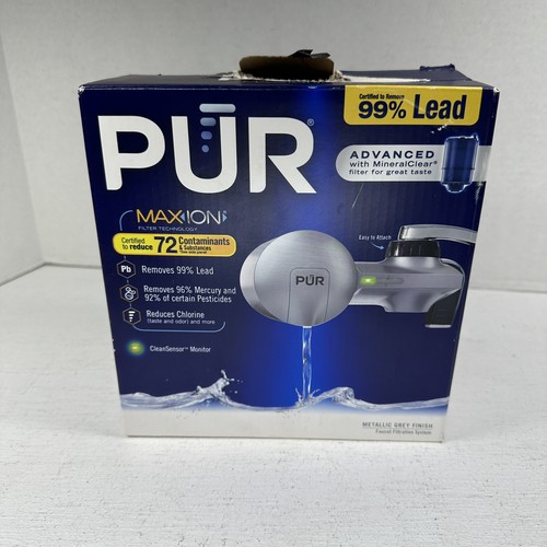 PUR MAXION Faucet Mount Water Filtration System OPENED BOX READ