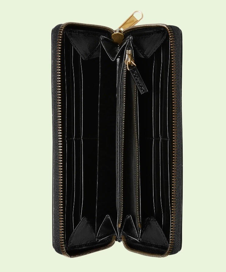 GUCCI Ophidia Japan Limited Zip Around Wallet Black New from