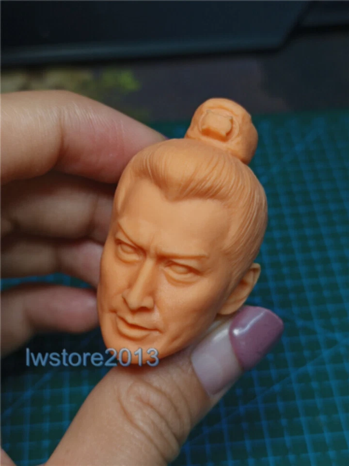 Cabeza esculpida tallada para figura de acción masculina de 6" 1:12 Zhan Zhao Kenny Ho Foto 2 de 4