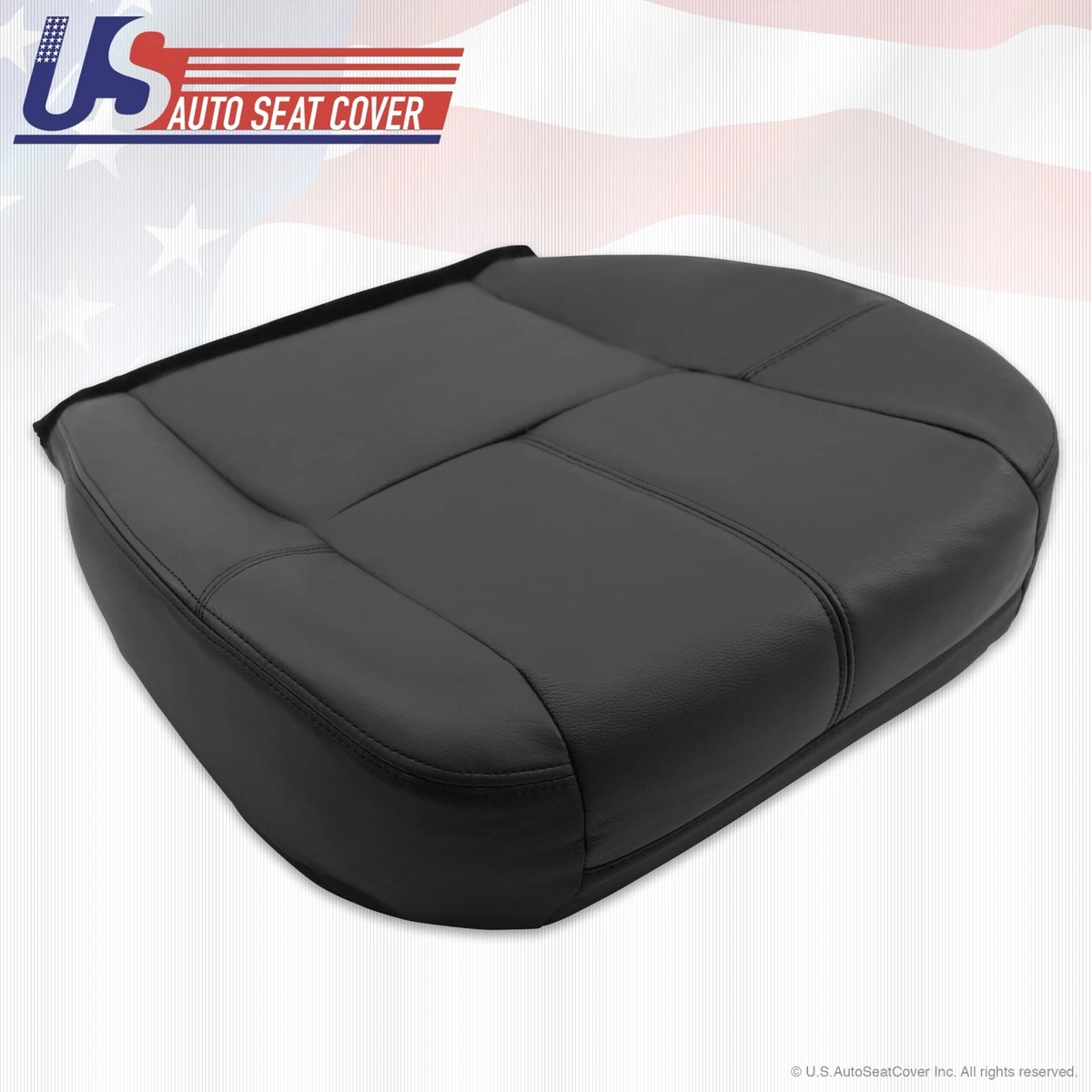 For 2007 13 chevy silverado 1500 2500 hd on sale seat cover driver bottom leather