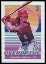 2021 Panini Chronicles Overdrive Holo #24 RC Jonathan India Cincinnati Reds