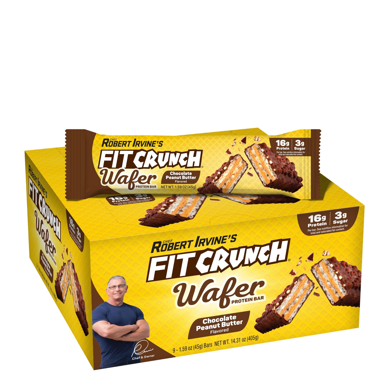 9 Count Protein Snack Bars 16g Protein 3g Sugar Chef Inspired Crunchy Treat