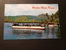 SMITH's Boat, WAILUA River, KAUAI, HAWAII Naval Cover Unused Postcard