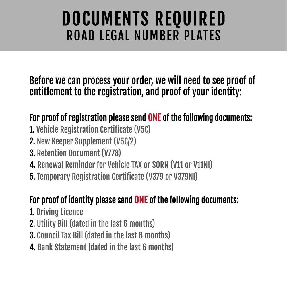 New vehicle registration number deals