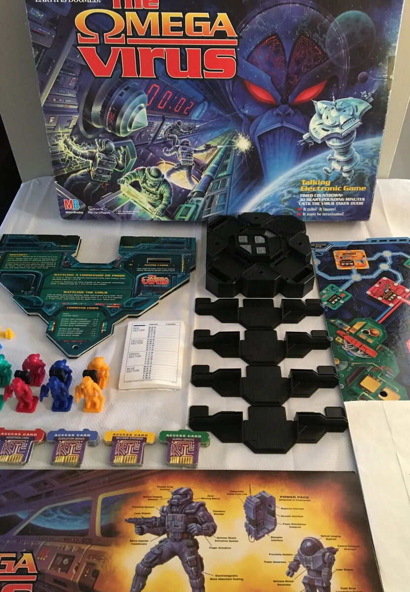 The Omega Virus Talking Electronic Board Game - READ