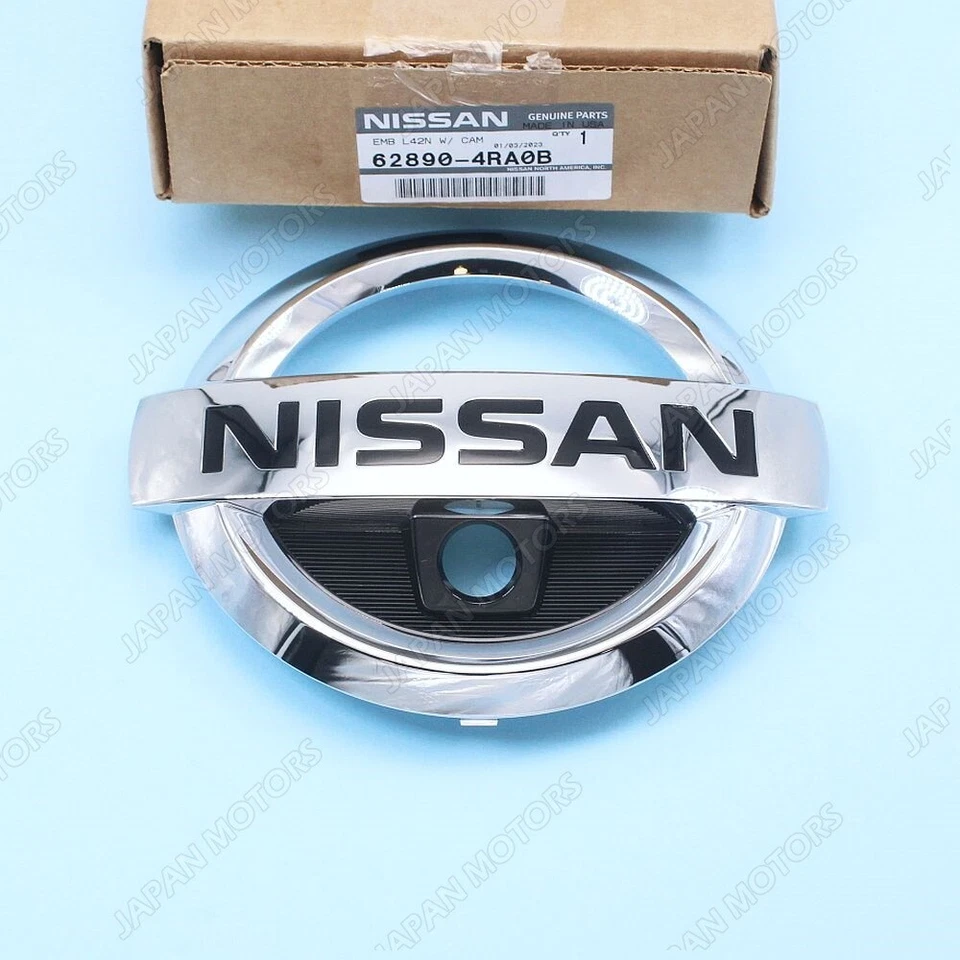 Nuevo emblema de rejilla del radiador delantero genuino OEM Nissan Máxima 2016-2019 62890-4RA0B Foto 2 de 4