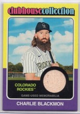 Charlie Blackmon 2024 Topps Heritage Baseball Clubhouse Collection