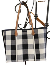 Tory Burch Perry Triple Compartment Tote Bag Checkered
