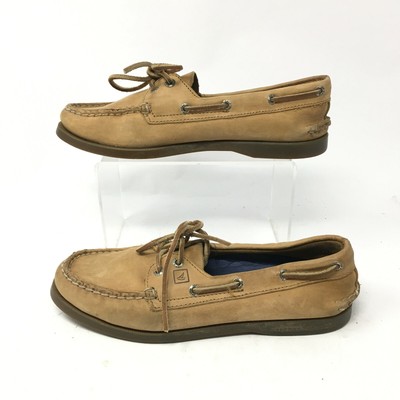sperry leather slip on