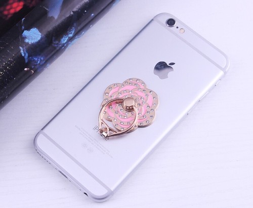 Universal 360 Rotating Finger Ring Stand Holder for Cell Phone - CRYSTAL ROSES - Picture 6 of 17
