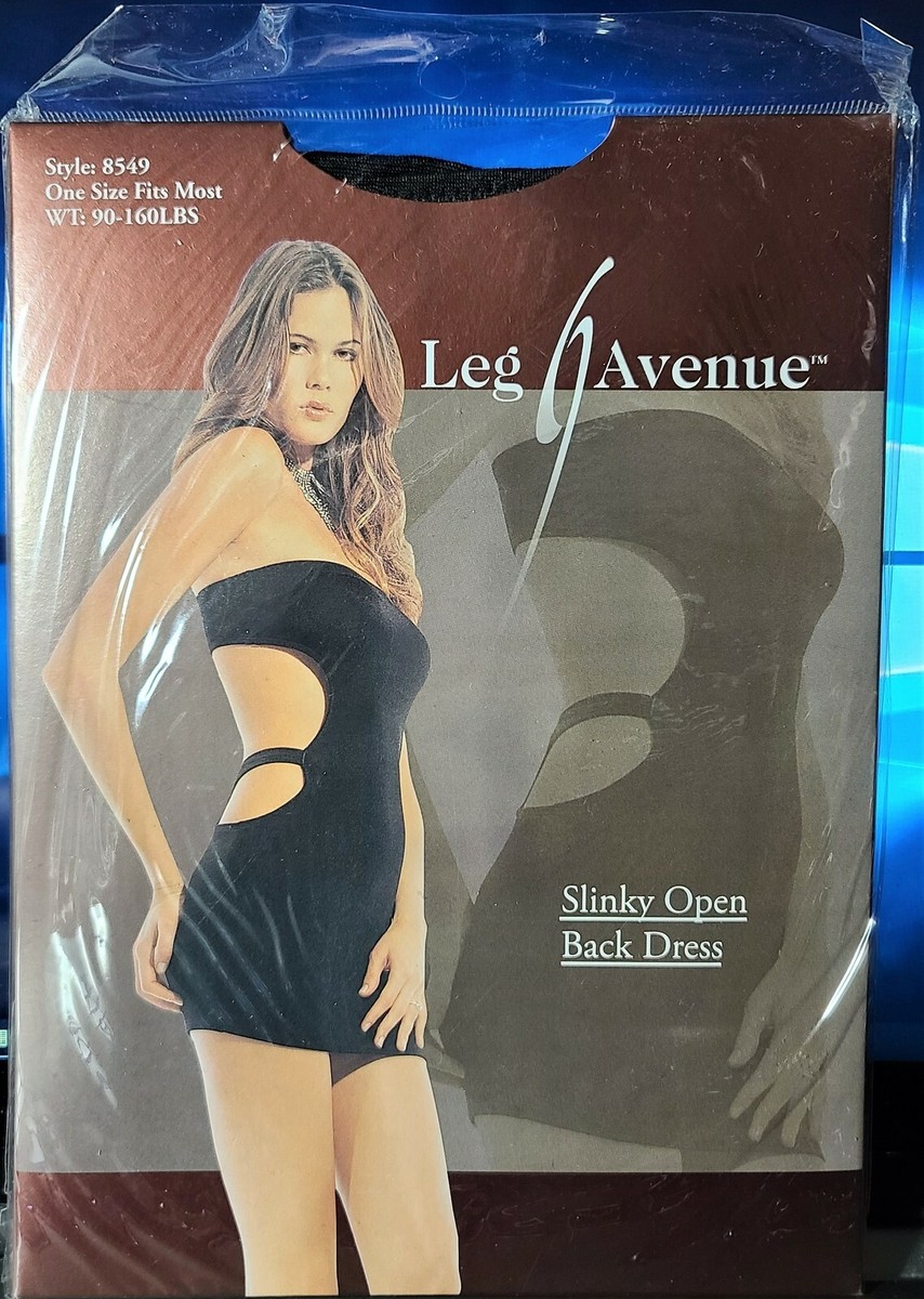short black dress open leg Antonella Mini Dress