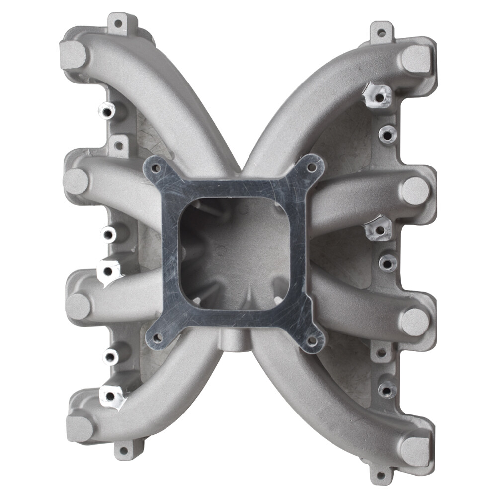 For GM LS3 L92 Gen III Rectangle Port Carb Single Plane Mid-Rise Intake Manifold