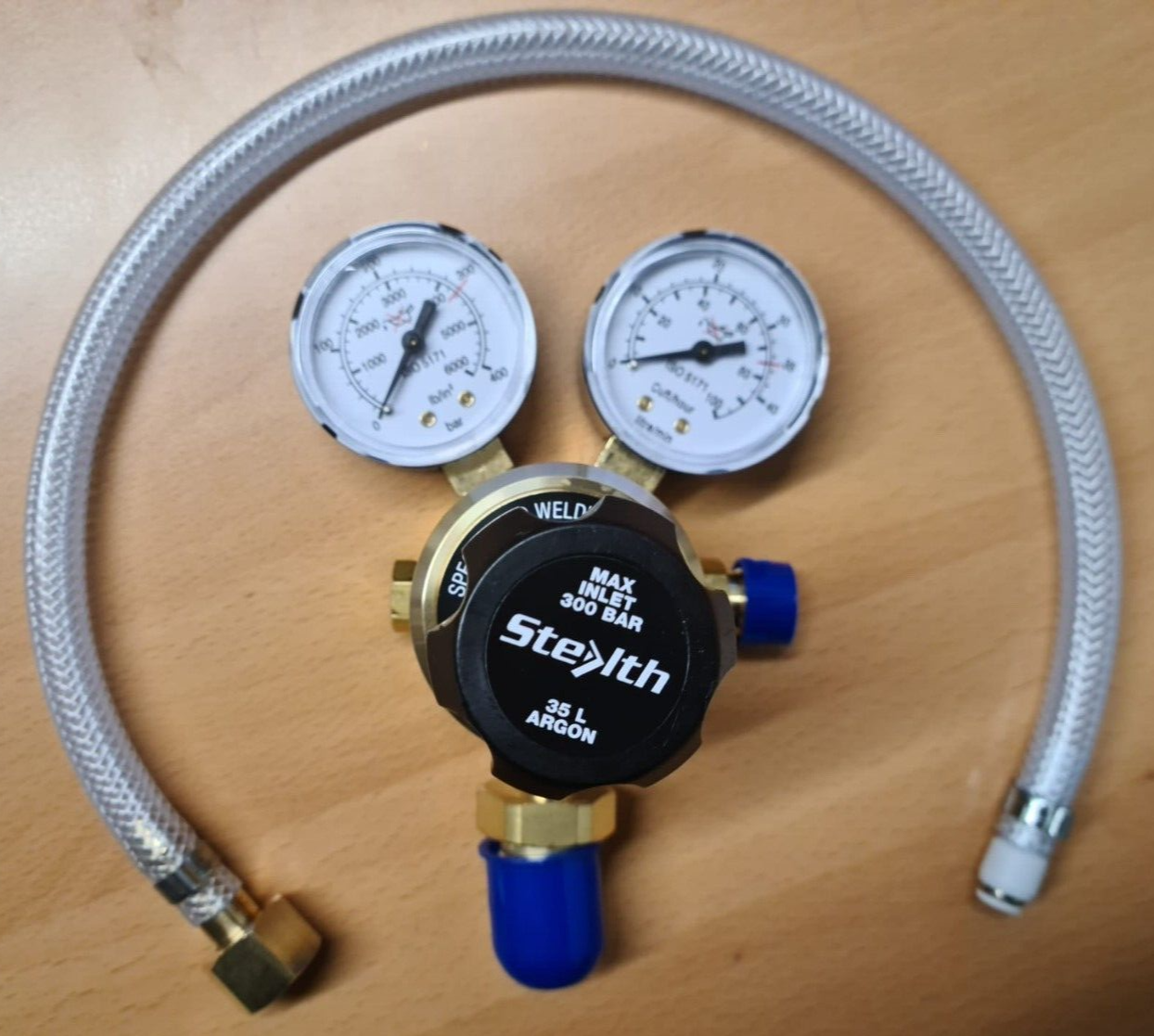 MIG Welding Gas Regulator with 4mm Hobby Welder Adaptor Hose Kit ARGON CO2 eBay