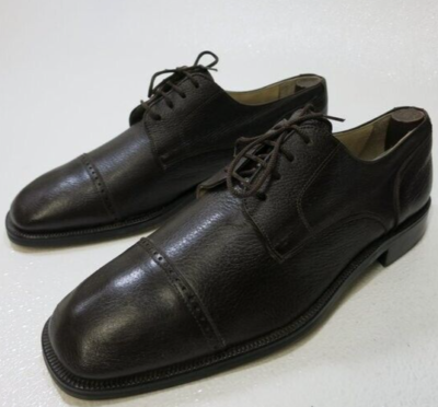 Lavoro Artigianale Pebbled Gained Leather Cap toe Oxfords Men\'s Shoes Sz 44 Men main image 3