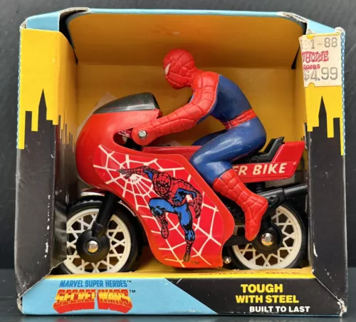 Vintage 1984 Buddy L Marvel Comics Secret Wars Spiderman Spider Bike Spider-Man