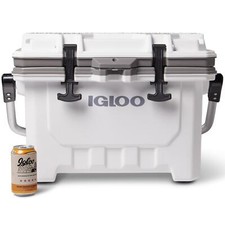 IGLOO COOL BOX IMX 24 SUPER TOUGH WHITE BLACK HEAVY DUTY FISHING CAMPING