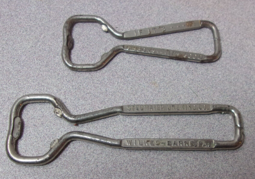 Vintage Lot of 2 Wire Bottle Openers Stegmaier & Gibbon's Beer Wilkes Barre PA.