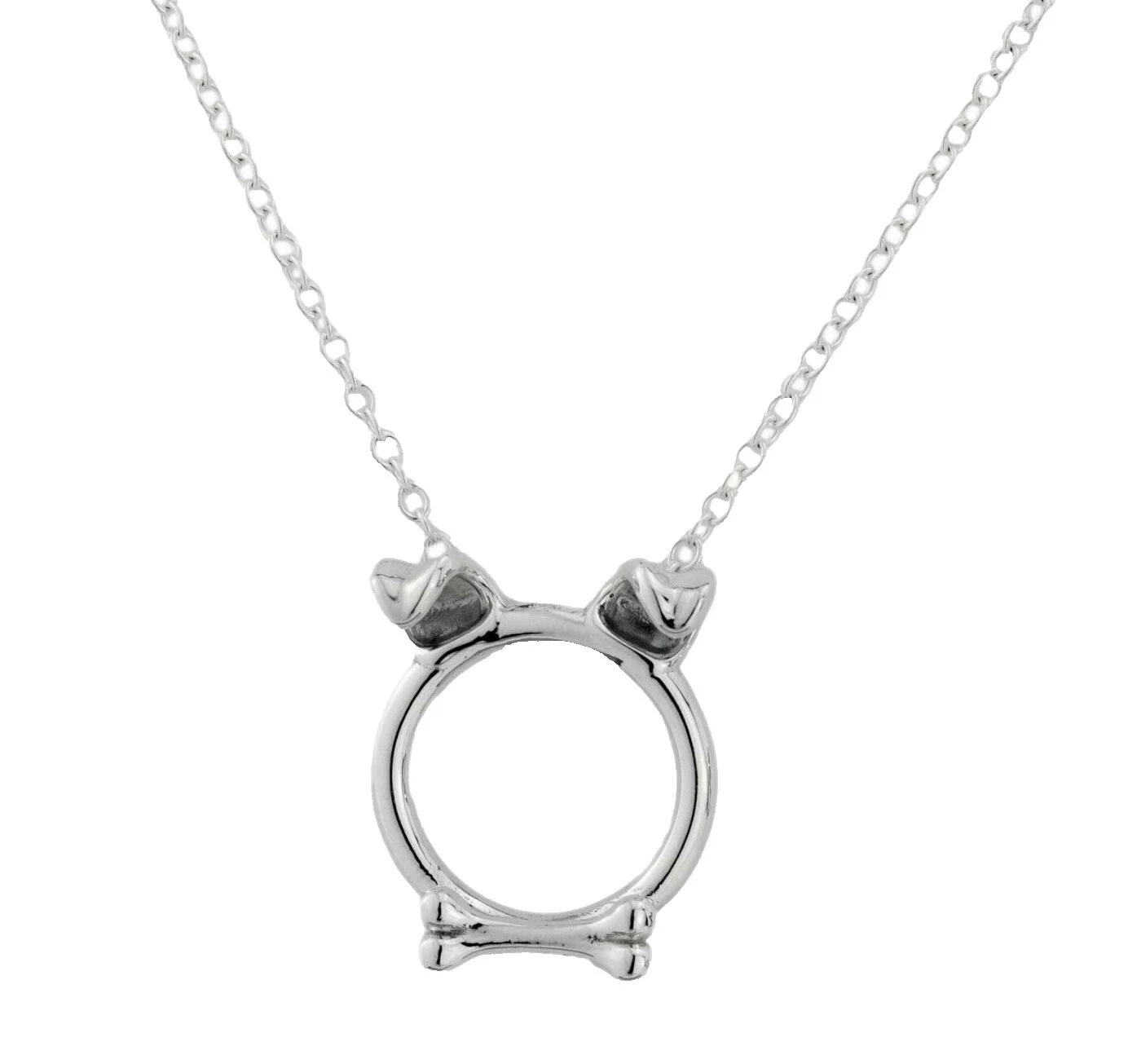 Plata de Ley hueso Collares y colgantes hechos a mano