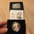 2023-W Proof $1 American Silver Eagle Box, OGP & COA