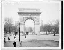 8" x 10" Photo Washington Square and Memorial Arch New York 1905