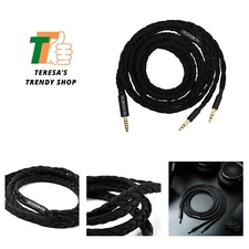 Handmade OFC Stereo Headphone Cable - 1.5m, Enhanced Sound Quality & Durability