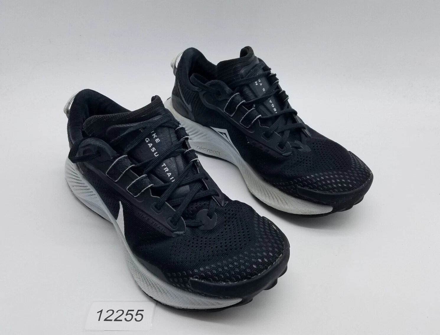 Nike Pegasus Trail 3 Men's Size 7 Running Shoes Total Black Platinum