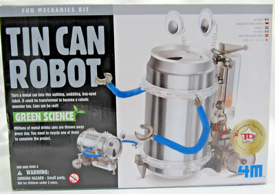 KidzRobotix Tin Can Robot Kit Educational Toy Fun Project NEW free ship