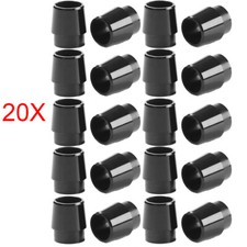 20x PREM GOLF FERRULES .335 Solid Black"COLLARED" QUALITY LOT