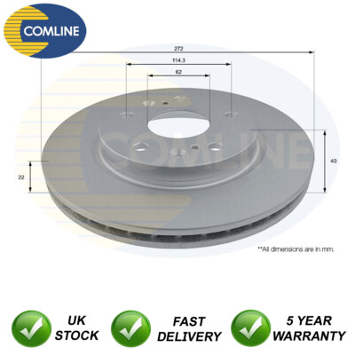 Brake Disc Front Comline Fits Suzuki Swift 2012- 1.6 + Other Models #1