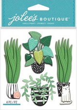 Jolee's Boutique Themed Embellishments 4/Pkg House Plants