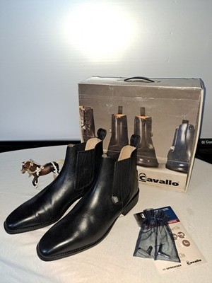 Cavallo Reiter Stiefeletten schwarz 10.5 / 44,5  SELTEN  mit Sporen wie neu