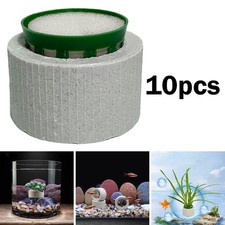 10x Aquarium Plant Weights Water Plant Fixed Rings with Sponge