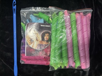 Magic Hair Curlers Set Of 28 For Waves, Heatless, No Heat Wave