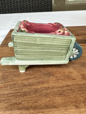 Yankee Candle Wheelbarrow of Apples Tea Light Candle Holder 3''x5'' Green Red