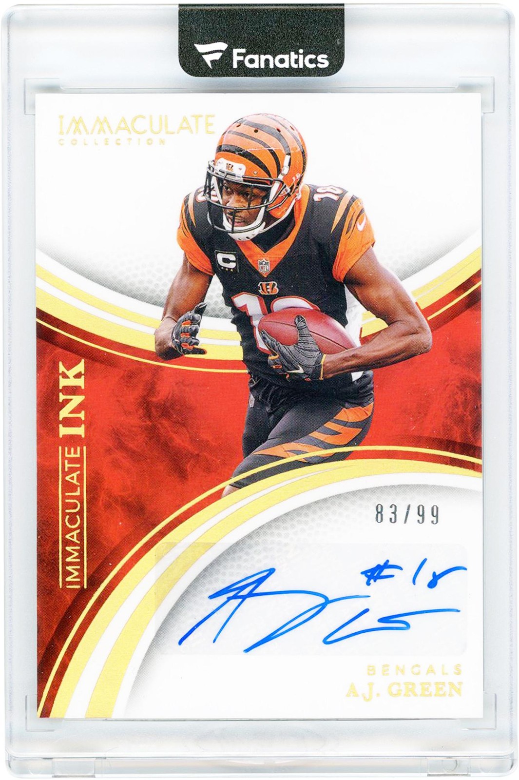 A.J. Green Bengals Signed 2025 Panini Immaculate Collection #II-AJG #83/99 Card
