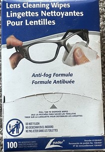 100 Pre Moistened Wipes Individually Packs. Lens Cleaning Wipes