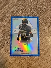 FRED DAVIS II 2020 Leaf Metal Army All-American Bowl 1/1 Blue AUTO #BA-FD2
