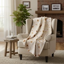 Beige Burrito Tortilla Throw Blanket 71 - Perfect Cozy Gift for Everyone