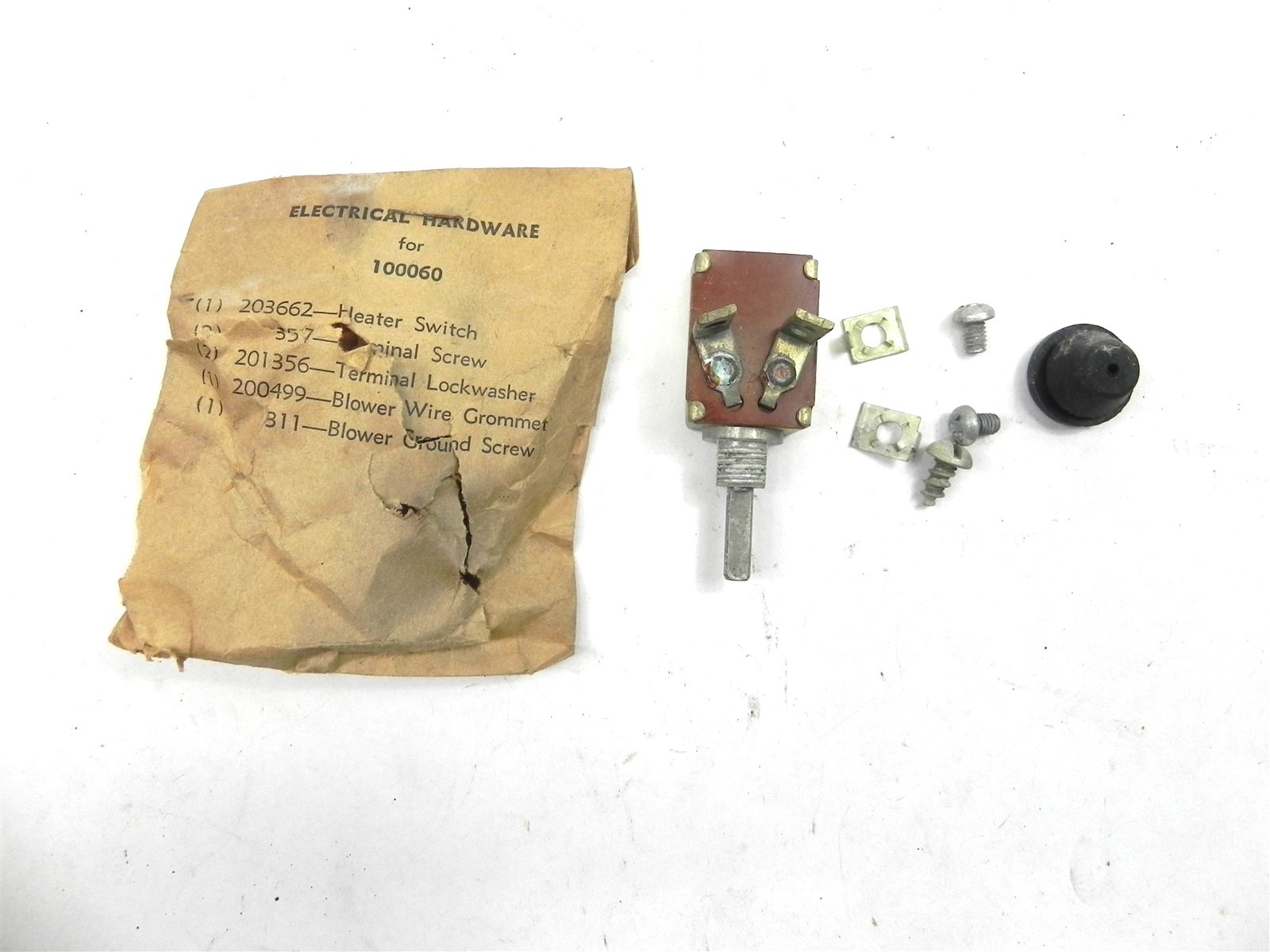 VINTAGE PRE-OWNED 1951-1952-1953-1954 HEATER MOTOR DASH ELECTRICAL SWITCH KIT