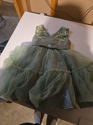 DASD green Size 4t/5t Girls Formal Dress