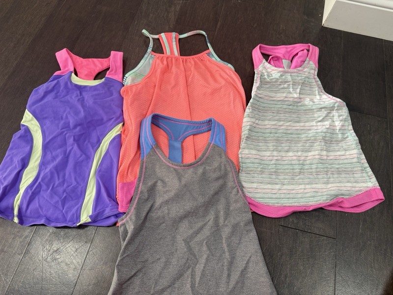 Girls Size 10 Ivivva Tank Top Bundle Lot Of 4
