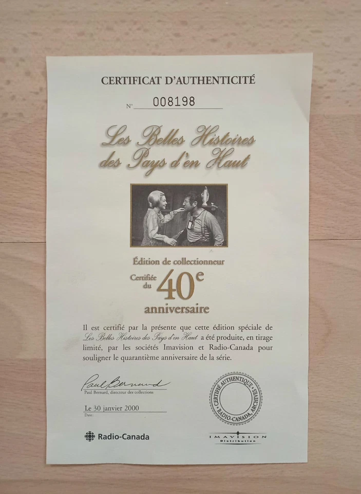Les Belles Histoires Des Pays D'En Haut 40e Anniversaire Edition VHS - Image 3 of 4