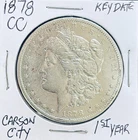 1878-CC Morgan Silver Dollar Carson City Mint $1    2191