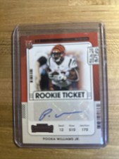 2021 Panini Contenders Pooka Williams Jr. Rookie Ticket Autograph No. 287
