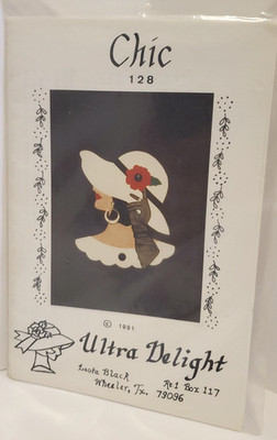Vintage ''Chic'' Uncut Applique Pattern #128 Ultra Delight 1991 Chic Lady