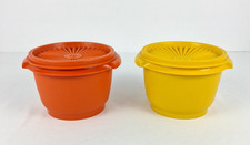 Vtg  Set of 2 Tupperware 4.5 Storage Containe...