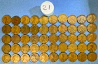 1921 Lincoln Cent - Wheat Penny - Philadelphia - Circulated Roll