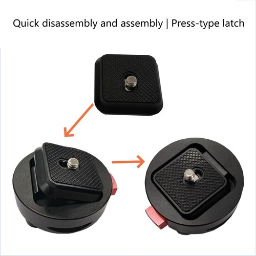 Lightweight Metal Quick Release Head For Tripod Mount Adjustable Panel - Zdjęcie 6 z 8