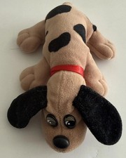 Vintage Tonka Pound Puppies Dog - 8.5" Small - Tan With Black Spots  Ears