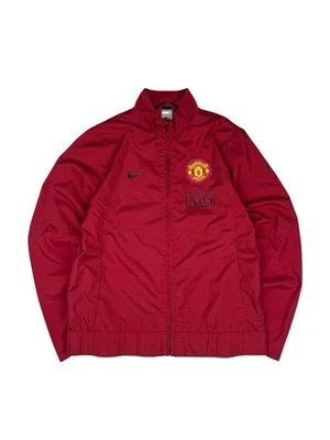 Tracksuit Jacket Zip Nike Manchester United 2009/10 Red - sz. M - Photo 1/4